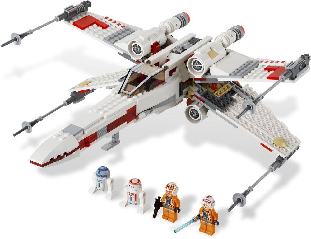 lego star wars y wing and tie fighter