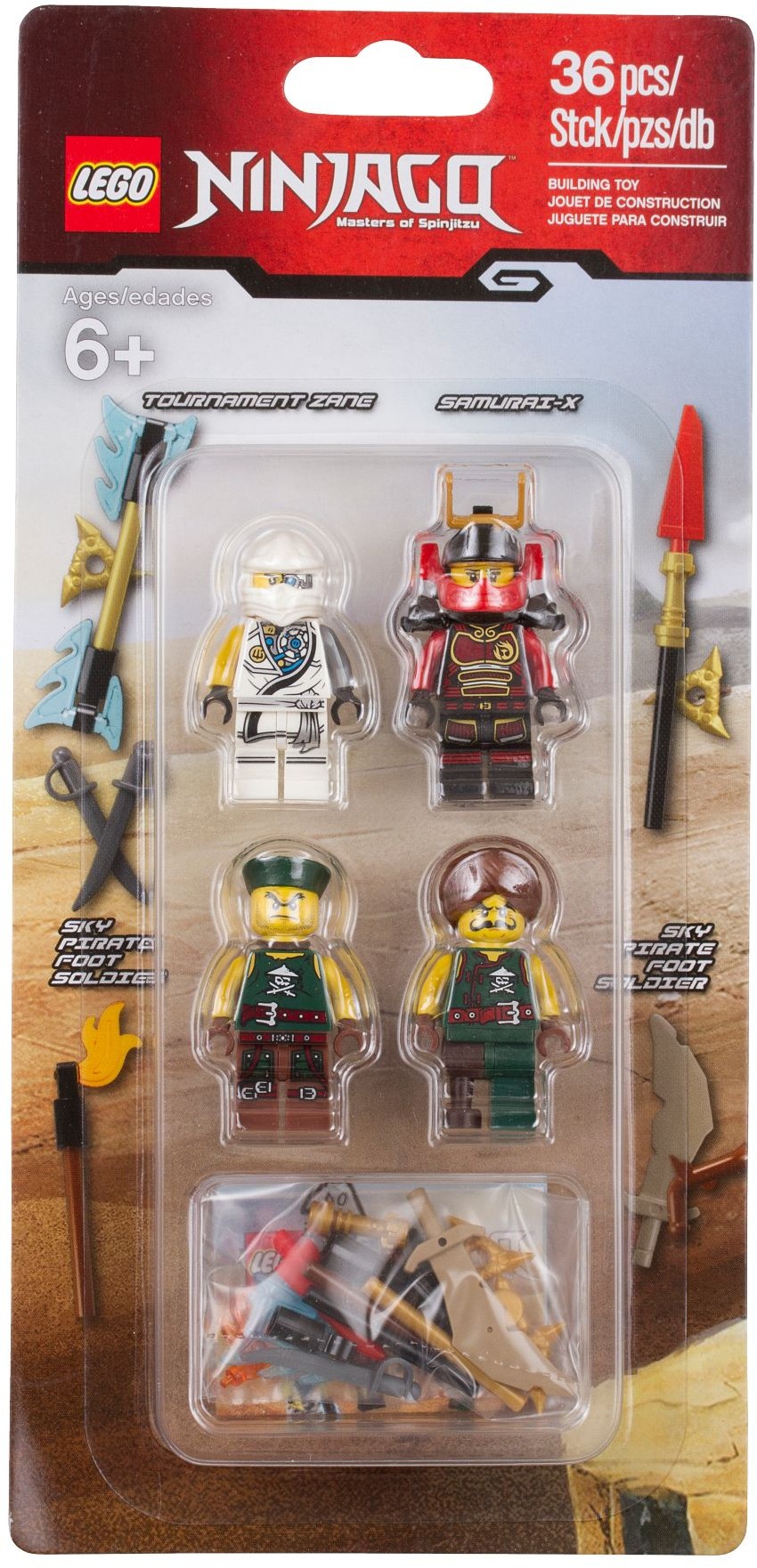 Sqiffy Zane Cyren Nya -Kai -Clouse LEGO Ninjago Figuren Cole -Krait