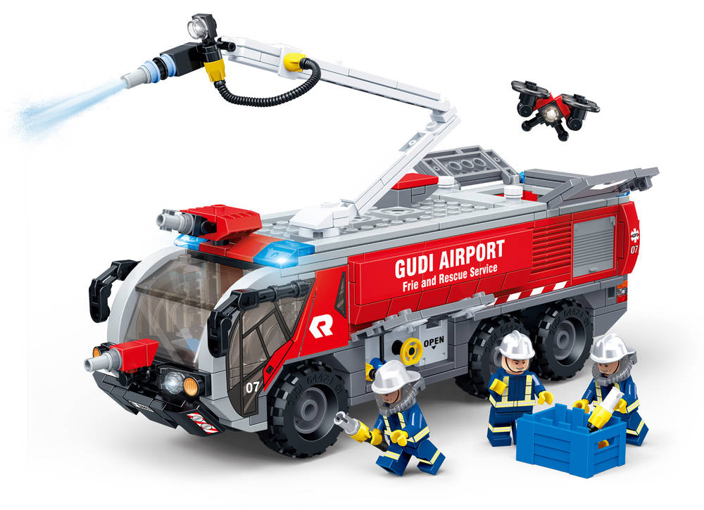 消防：机场消防车（Fireman：Airport Fire Truck）（古迪GUDI/新乐新