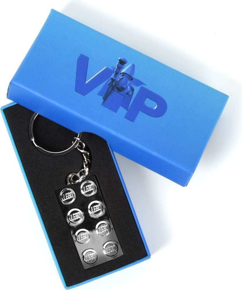 VIP VIP Metal Key Chain 2x4 Plate LEGO 5006330 Brick4 