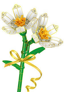 积木花苑：水仙花3色（Flowers）（哲高ZHEGAO QL2354A、哲高ZHEGAO