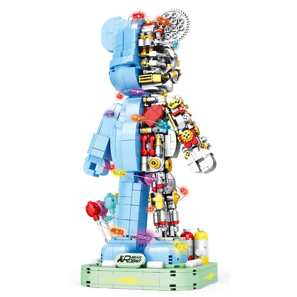 趣味暴力熊（Bear Robot）（蓝骑士6302、蓝骑士6303） | Brick4