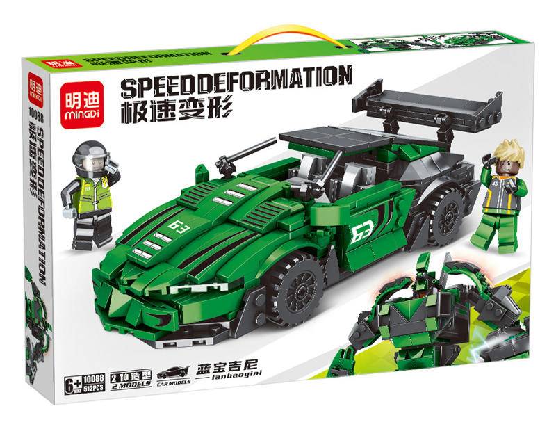 极速变形：蓝宝吉尼（Speed Deformation）（明迪minGDi 10088） | Brick4.com - 最实用的国产积木索引表