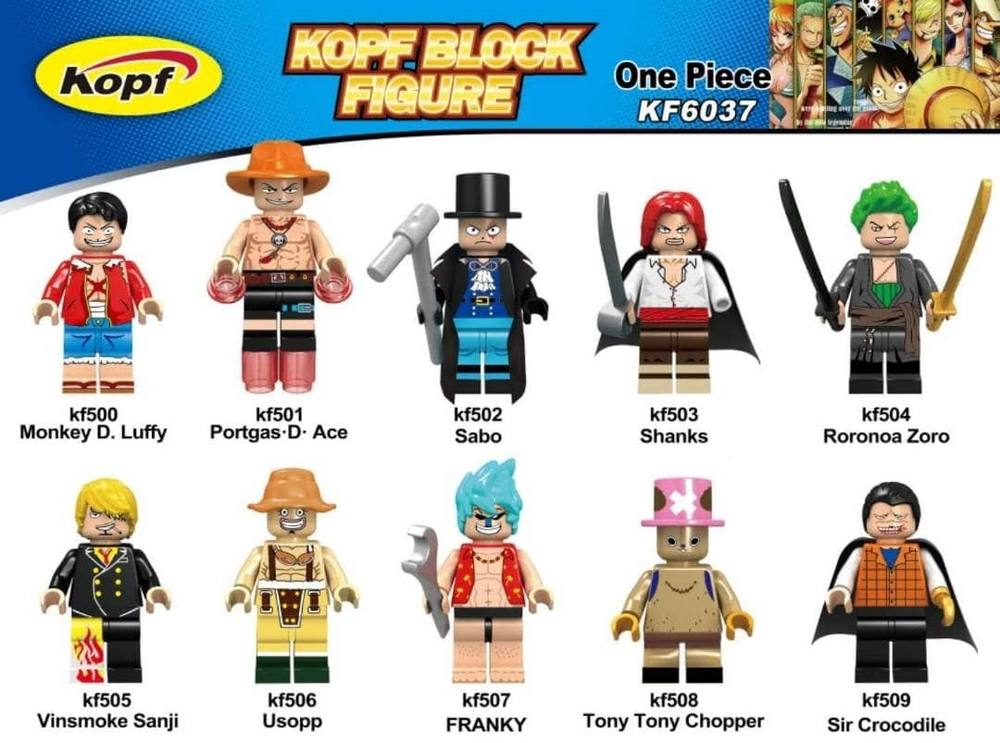 海贼王 人仔10款（One Piece）（科峰Kopf KF6037、科峰Kopf KF500、科峰Kopf KF501、科峰Kopf ...