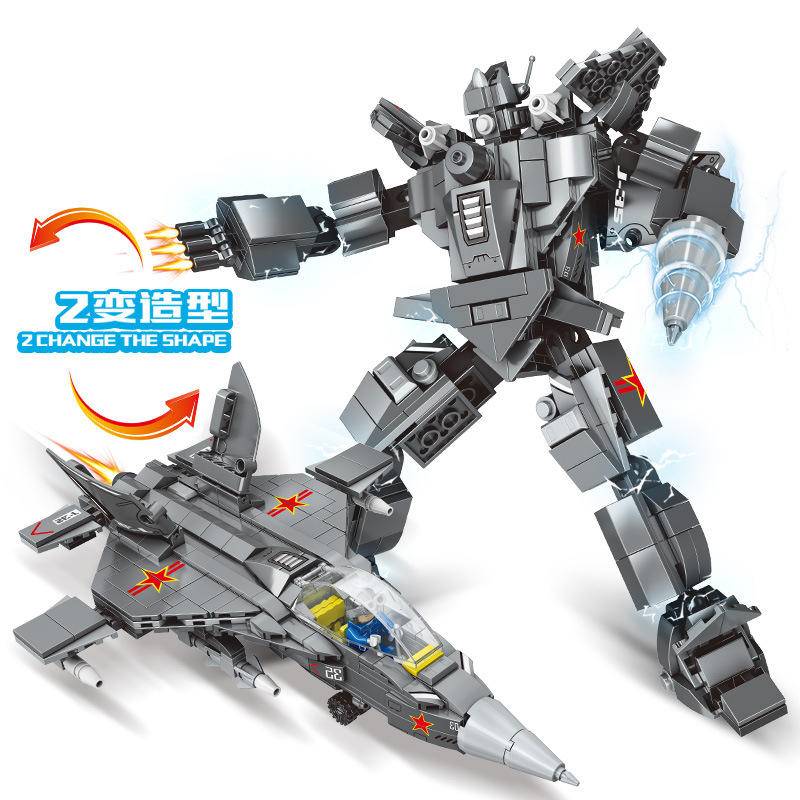 武装变形：歼-35战斗机（明迪minGDi/磊宝LEIBAO K0319） | Brick4.com - 最实用的国产积木索引表