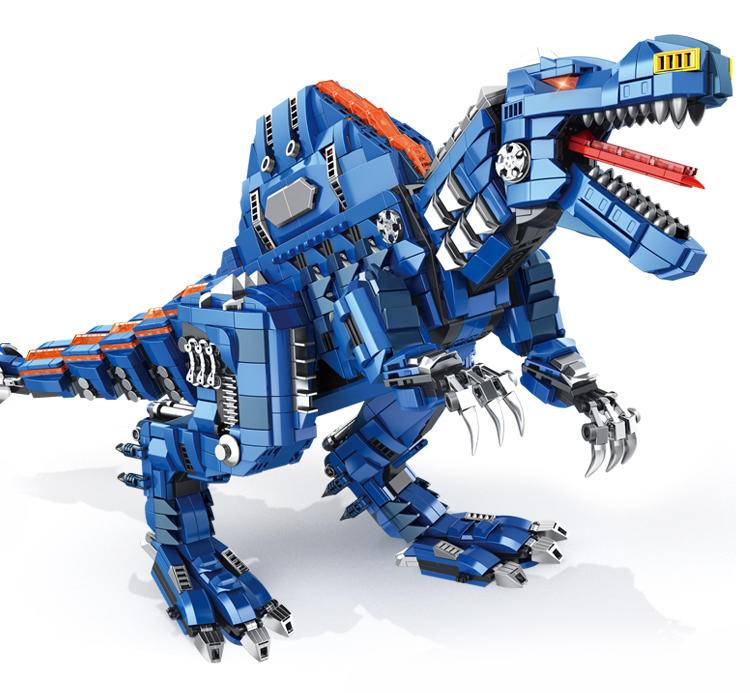 灯光机械恐龙：大型机械棘背龙（Mechanical Dinosaur：Spinosaurus）（潘洛斯PanlosBrick/积乎 ...