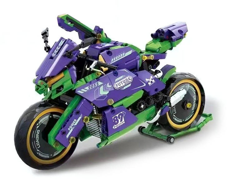 EVO-01 摩托车（EVO-01 Motorcycle）（得客创想 DK 5008） | Brick4.com - 最实用的国产积木索引表