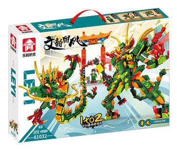 文韵国风：青龙机甲（乐毅积木81032） | Brick4.com - 最实用的