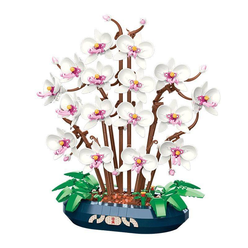雪玉蝴蝶兰（佳奇JAKI JK2908） | Brick4.com - 最实用的国产