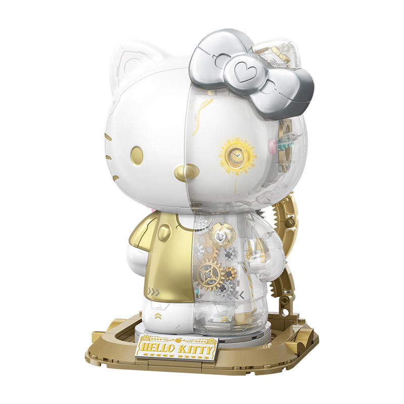 三丽鸥：凯蒂猫半机械大体（Hello Kitty White Golden Big Figure
