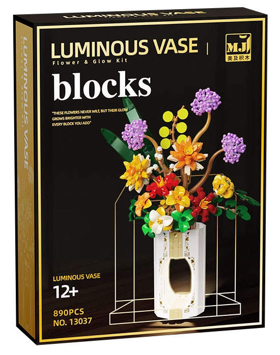 中国 算木花入　f2250224 积木花（Luminous Vase）（美及积木13037） | Brick4.com - 最实用的