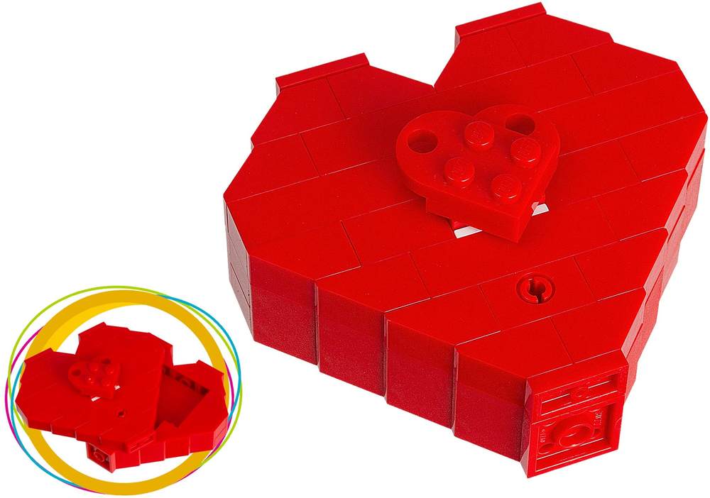 情人节：情人节心形礼盒（Valentine's Day Heart Box）（乐高LEGO 40051） | Brick4.com - 最实用