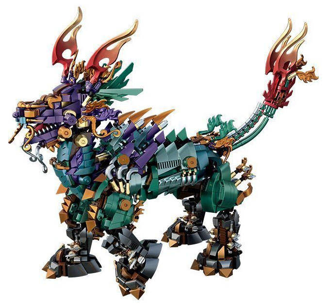 国潮神兽：瑞兽麒麟（Kirin）（炽造社P2108） | Brick4.com - 最实用的