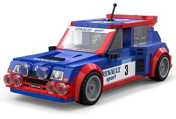 雷诺5 Maxi Turbo 1:24（咔搭CaDA/双鹰DoubleE C55038） | Brick4.com