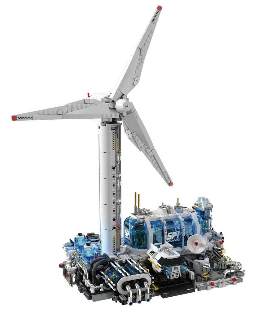 太空探索:WTGS风力发电站(WTGS Wind Turbine)(拓木/ToubaBamu T1104) | Brick4.com - 最 ...