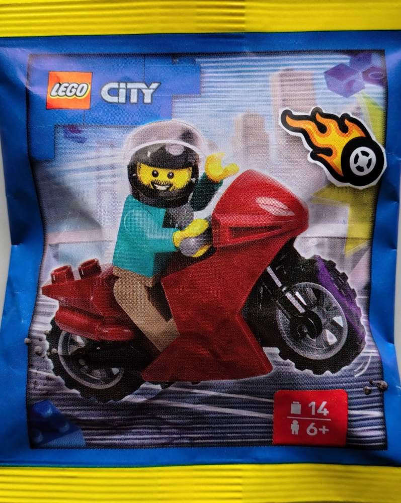 特技摩托车手（Stunt Rider with Motorcycle）（乐高LEGO L0002222） | Brick4.com - 最实用 ...