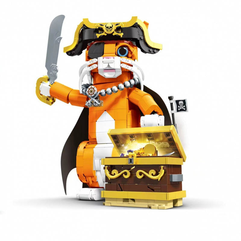 海盗猫（Pirate Cat）（得客创想DK 7074） | Brick4.com - 最实用的